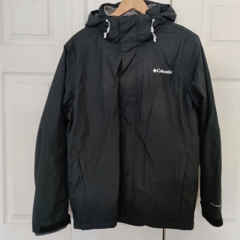 Black Men's Columbia Interchange 3-1 Omni Tech Jacket